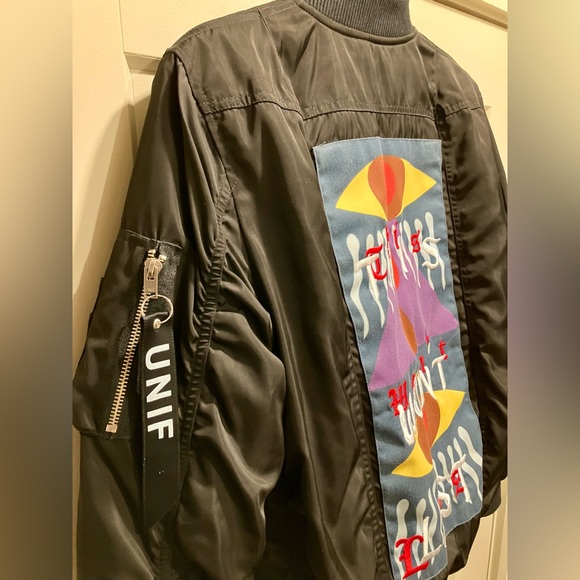 UNIF This Won’t last Bomber jacket - UNISEX Small - extraordinarily RARE - Picture 3 of 9